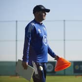 Head Coach Steve Clarke during Scotland National team's trainig session at La Finca Resort, on November 11, 2021, in La Finca, Spain. (Photo by Jose Breton / SNS Group)