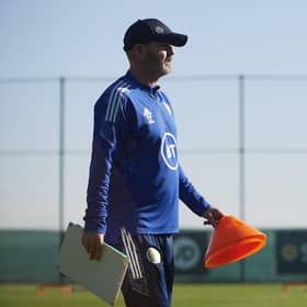 Head Coach Steve Clarke during Scotland National team's trainig session at La Finca Resort, on November 11, 2021, in La Finca, Spain. (Photo by Jose Breton / SNS Group)