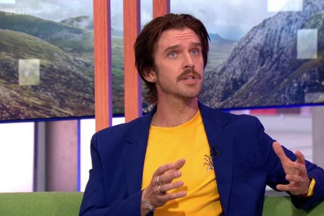Dan Stevens stunned the presenters of The One Show as he criticised Boris Johnson live on UK television.