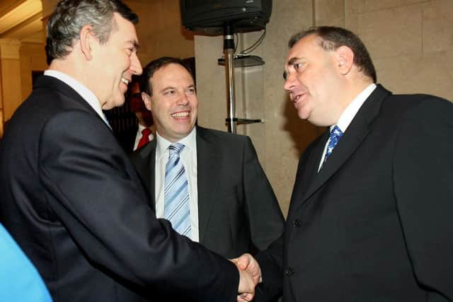 Britain's Prime Minister Gordon Brown (left) and Scotland's First Minister Alex Salmond before a session of the British-Irish Council, bringing together the heads of all the devolved administrations in the United Kingdom. Picture: PA Wire