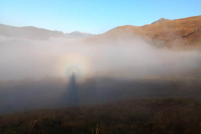 David Allsop, Ben Lomond ranger for the National Trust for Scotland, photographed the brocken spectre during a walk to work on the popular mountain