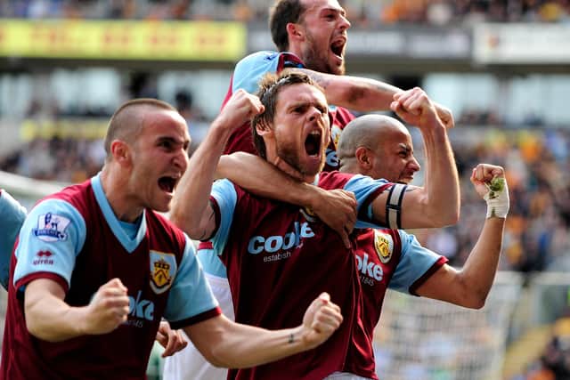 Leading the celebrations at Burnley after scoring with yet another penalty