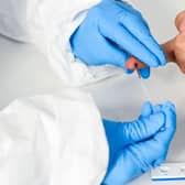 Those participating in the study tested themselves at home using a finger prick test to check if they had antibodies against Covid-19 (Getty Images)
