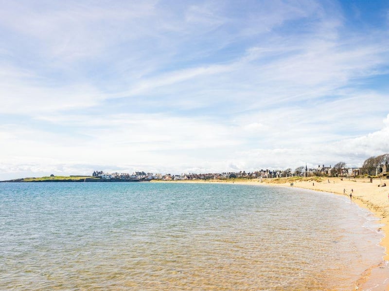 A slightly longer journey up the Fife Coast takes you to the pretty village of Elie. The beach here is one of the best in Scotland and is very safe for swimming. For the adventurous it's possible to jump into the waves from the harbour wall at high tide.