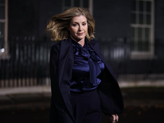 New leader of the House of Commons Penny Mordaunt leaves Downing Street