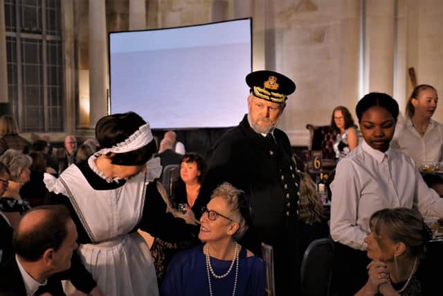 Join the First Class lounge of RMS Titanic as actors play out the story of the Ocean Class liner’s fatal voyage