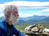 Nick Gardner enjoys the view after another gruelling climb to 3000-plus feet