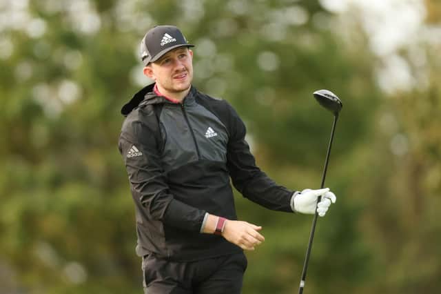 Connor Syme, pictured during a practice, qualified for last year's US Open at Winged Foot through a mini-order of merit on the European Tour. Picture: Gregory Shamus/Getty Images.