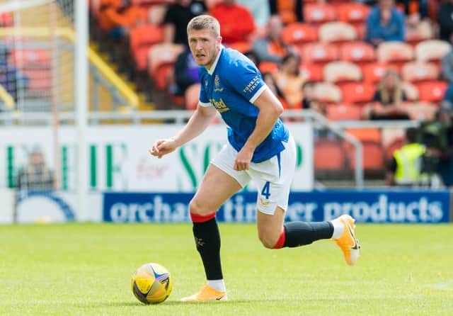 John Lundstram was in impressive form for Rangers in their 2-0 win over Hibs at Ibrox on Wednesday night. (Photo by Ross Parker / SNS Group)