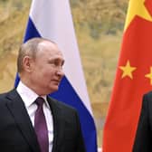 Chinese President Xi Jinping, right, and Russian President Vladimir Putin