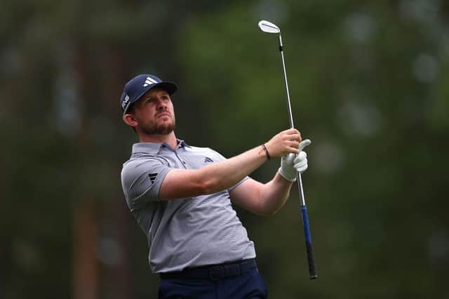 Connor Syme in action during the final round of the BMW PGA Championship at Wentworth Club. PIcture: Richard Heathcote/Getty Images.