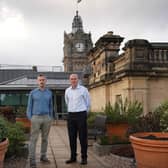 Dr Matthew Freer of Infix Support and NHS Lothian CEO Calum Campbell. Picture: Stewart Attwood