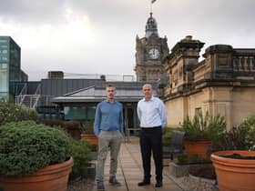 Dr Matthew Freer of Infix Support and NHS Lothian CEO Calum Campbell. Picture: Stewart Attwood