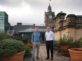Dr Matthew Freer of Infix Support and NHS Lothian CEO Calum Campbell. Picture: Stewart Attwood