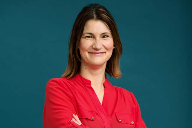 Carolyn Currie, CEO of Women’s Enterprise Scotland, who is a finalist in the Director of the Year – Equality, Diversity & Inclusion category. Picture: Malcolm Cochrane Photography.