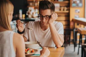 Portrait of man with no appetite.