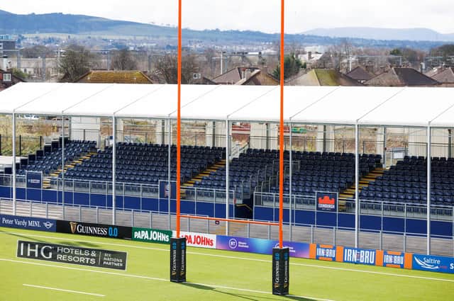 Edinburgh's Challenge Cup tie against Bayonne is being moved from Hive Stadium because of concerns about Storm Kathleen. (Photo by Ross Parker / SNS Group)