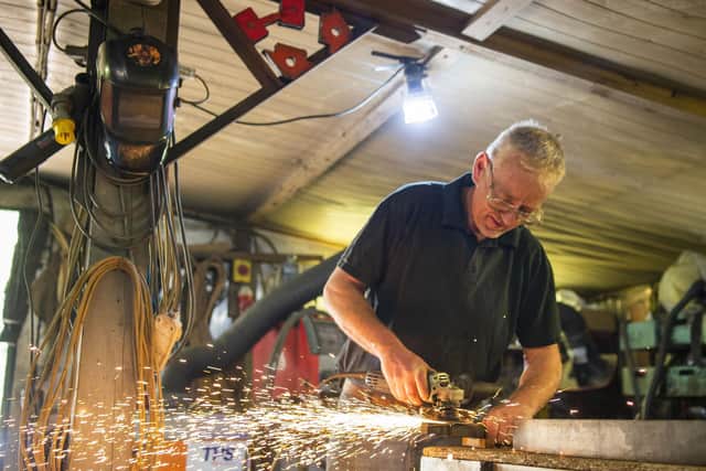 Jim Whitson originally studied three-dimensional design before training to become a blacksmith
