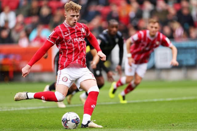 Bristol City's Tommy Conway would be a great signing for Celtic, according to Steve Evans. (Photo by Dan Istitene/Getty Images)