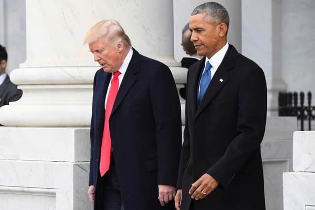 Donald Trump and Barack Obama, pictured here at the US Capitol on 20 January 2017 - the day Trump was sworn in as president of the United States, have both exercised the presidential power to pardon. (Pic: Getty Images)