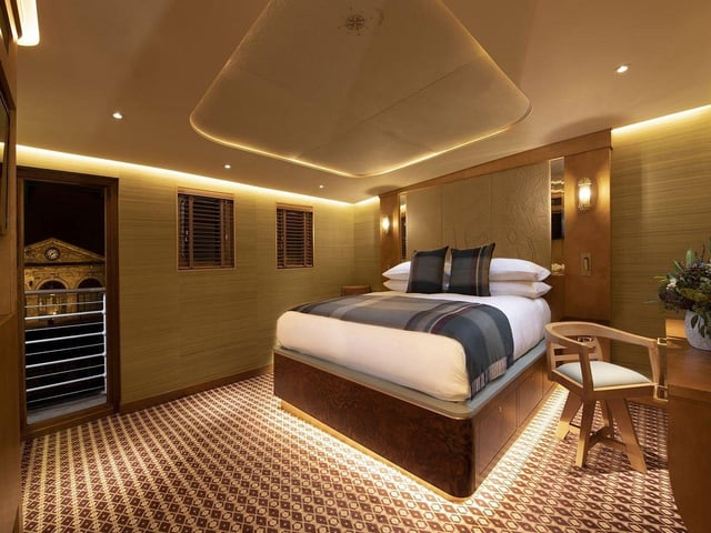 Romantic breaks don't come much quirkier than stowing away on Fingal - a former Northern Lighthouse Board ship moored in Edinburgh's historic Port of Leith. Each of Fingal’s 23 luxury cabins are each named after Stevenson lighthouses and feature polished woods and sumptuous Scottish leathers. Opt for the Skerryvore Suite and you'll also have a private outdoor space to relax and enjoy the views of Leith.