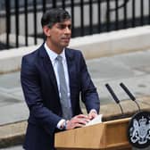 Rishi Sunak speaks to the media as he leaves 10 Downing Street following Labour's landslide election victory on July 5 (Picture: Carl Court/Getty Images)