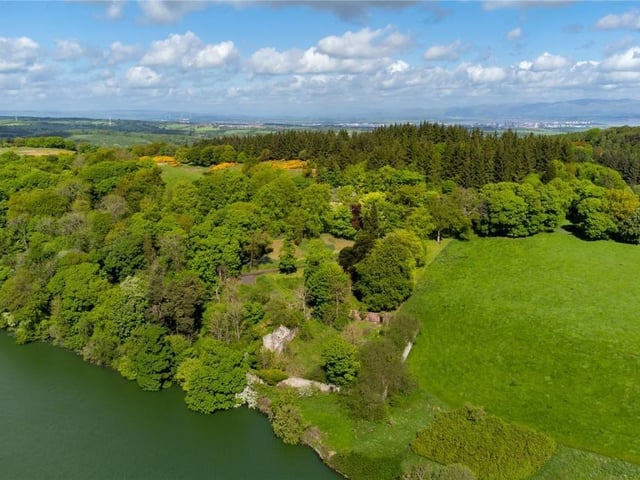 Lochcote sits hidden away among trees on the edge of the reservoir.