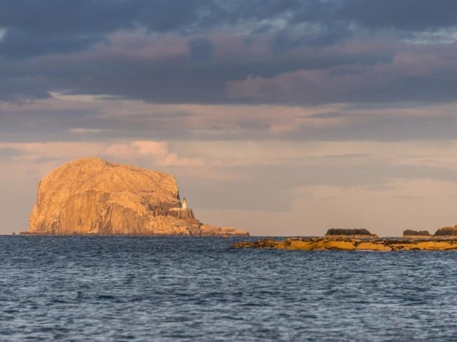 The views extend towards the Bass Rock.