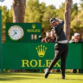 Ewen Ferguson tees off at the first in the opening round of the Rolex Challenge Tour Grand Final supported by The R&A at T-Golf & Country Club in Mallorca. Picture: Octavio Passos/Getty Images.
