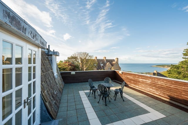 Upstairs, the ensuite principal bedroom has access to a large roof terrace.