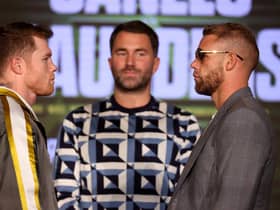 The eagerly-anticipated boxing bout between Saul Canelo Alvarez (L) and Billy Joe Saunders (R) is set to take place in front of a worldwide audience. (Pic: Getty)