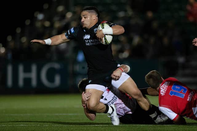 Sione Tiupulotu had a hand in Glasgow Warriors' first two tries against the Emirates Lions.  (Photo by Craig Williamson / SNS Group)