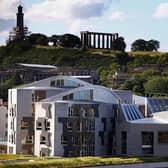 The Scottish Parliament building in Edinburgh