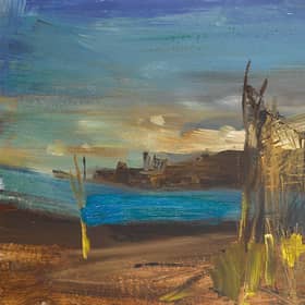 This Joan Eardley painting of fishing nets at at the coastal village of Catterline, in Aberdeenshire, where she spent her later years has been valued at up to £60,000.