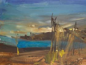 This Joan Eardley painting of fishing nets at at the coastal village of Catterline, in Aberdeenshire, where she spent her later years has been valued at up to £60,000.