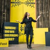 Nicola Benedetti at the Edinburgh International Festival programme launch (pic: Mihaela Bodlovic)