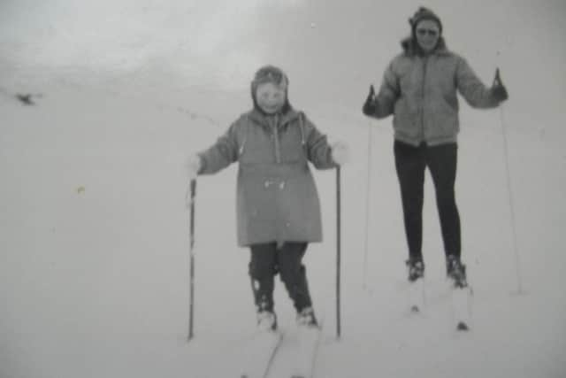 Anderson with her mother, Maggie Lyon, early 1960s