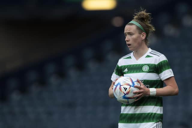 Claire O'Riordan was on target for Celtic in the win over Glasgow City.