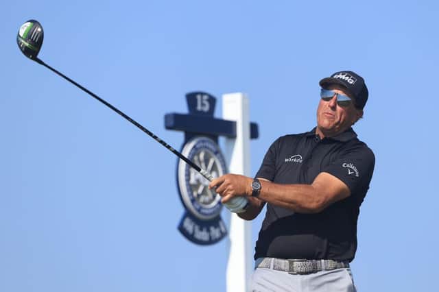 Phil Mickelson plays his shot from the 15th tee during the second round of the 2021 PGA Championship at Kiawah Island Resort's Ocean Course in Kiawah Island, South Carolina. Picture: Sam Greenwood/Getty Images.