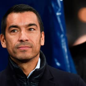 Former Feyenoord head coach Giovanni van Bronckhorst remains the odds-on favourite to become the new manager of Rangers. (Photo by PAUL ELLIS/AFP via Getty Images)