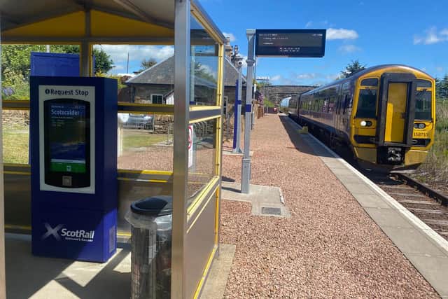 The new kiosk installed at Scotscalder station. Picture: Network Rail