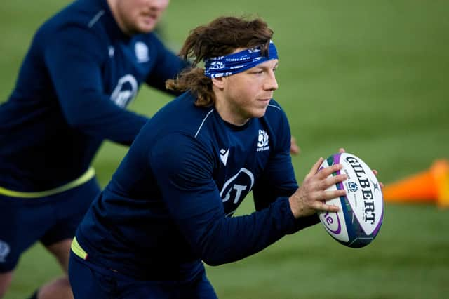 Hamish Watson training at Oriam ahead of the England game. Picture: Craig Williamson/SNS