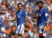 Ben Davies and Connor Goldson in action for Rangers during a cinch Premiership match between Rangers and St Johnstone at Ibrox.