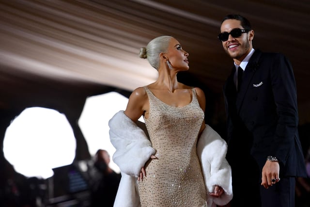 Kim Kardashian has said she was “so honoured” to be wearing a historic gown once worn by Hollywood superstar Marilyn Monroe to this year’s Met Gala. (Photo by ANGELA WEISS / AFP) (Photo by ANGELA WEISS/AFP via Getty Images)