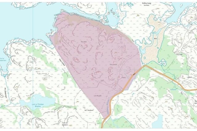 Map showing the extent of the Oldany Estate.