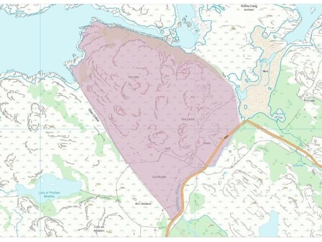 Map showing the extent of the Oldany Estate.