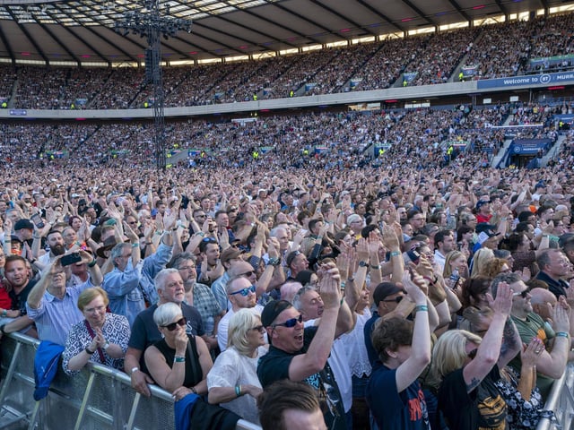 The Scottish weather was unusually kind - providing a warm and sunny evening.