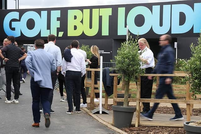 Guests arrive during day one of the LIV Golf Invitational at The Centurion Club on June 09, 2022 in St Albans, England. (Photo by Matthew Lewis/Getty Images)