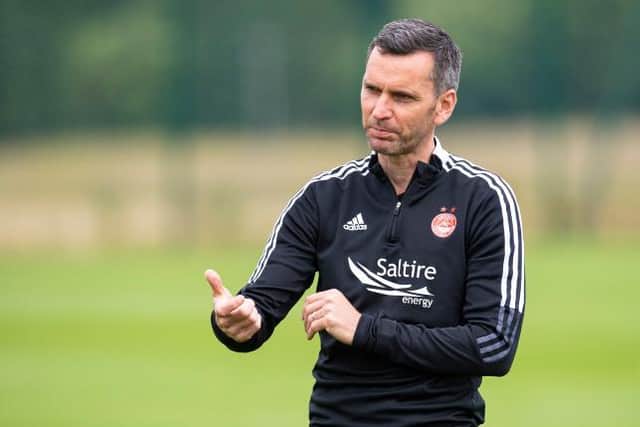 Aberdeen manager Stephen Glass. (Photo by Ross MacDonald / SNS Group)