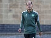 Yosuke Ideguchi has yet to make an impact at Celtic since joining. (Photo by Craig Foy / SNS Group)